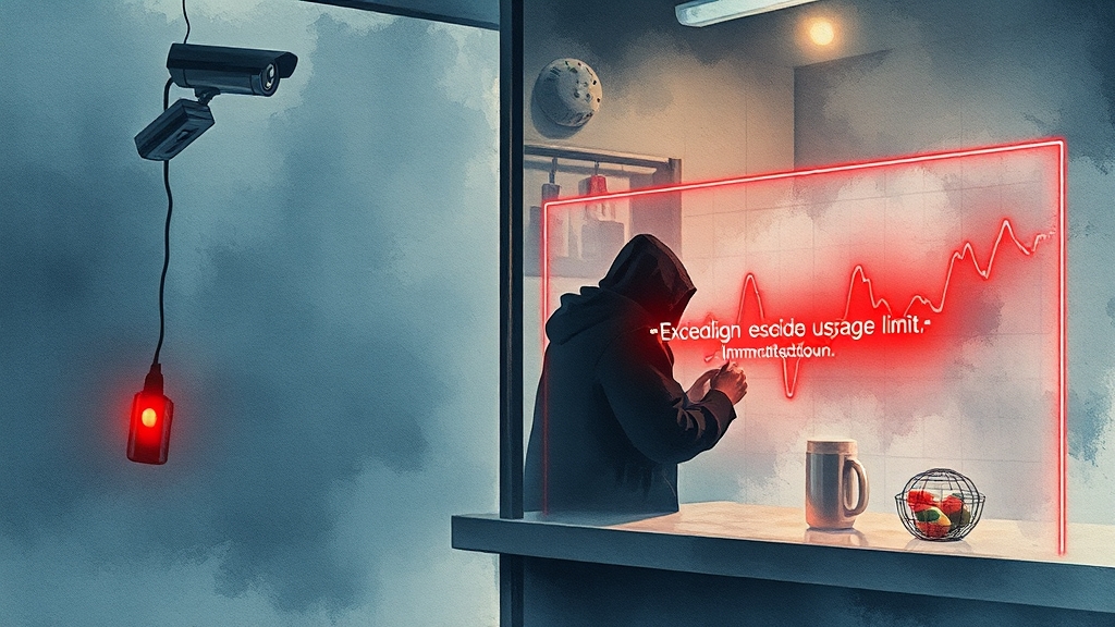 무인 매장 운영, 이것만은 주의! (watercolor 스타일)