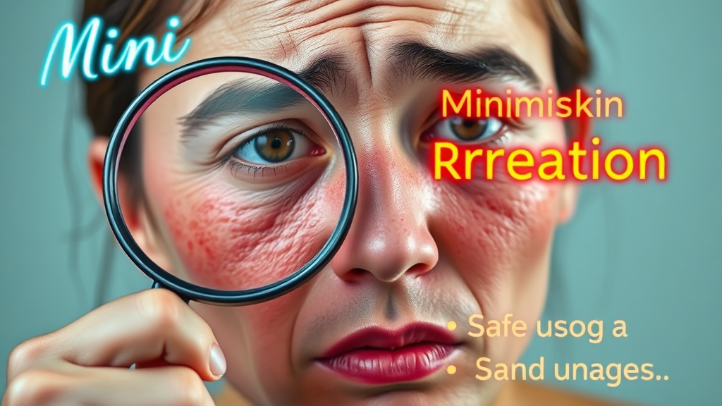 아젤리아크림 부작용 및 주의사항 (realistic 스타일)