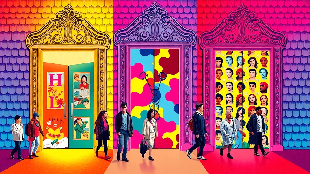내과 vs. 피부과 vs. 통증의학과 진료 선택 (popart 스타일)