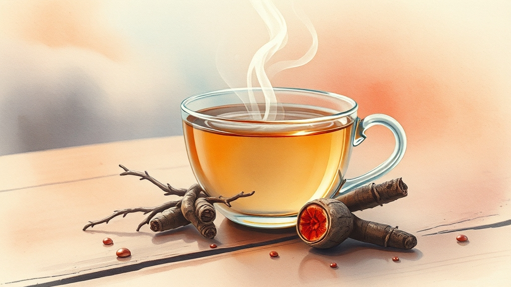 차가버섯차 활용 팁 (watercolor 스타일)