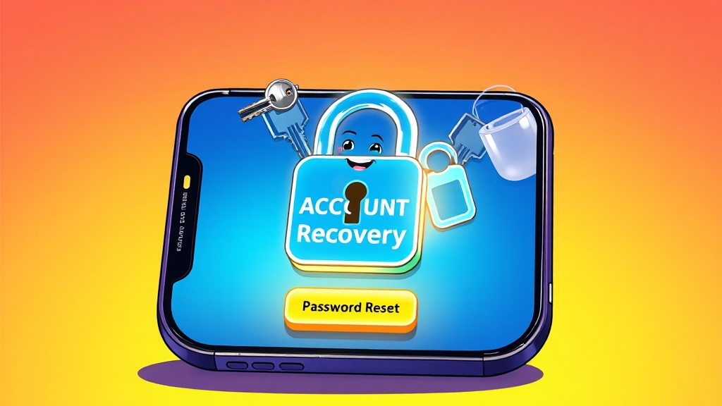 다음 계정 찾기 및 복구 (cartoon 스타일)