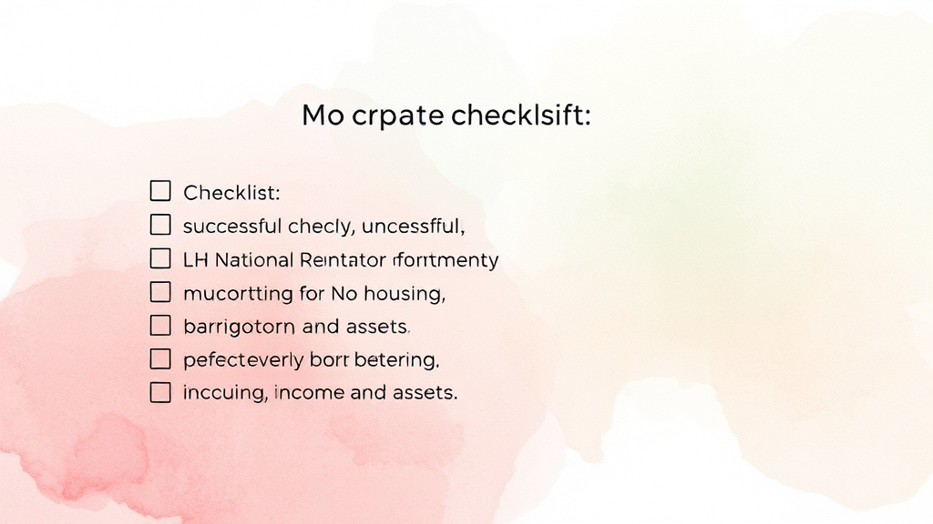 성공적인 입주를 위한 체크리스트 및 유의사항 (watercolor 스타일)