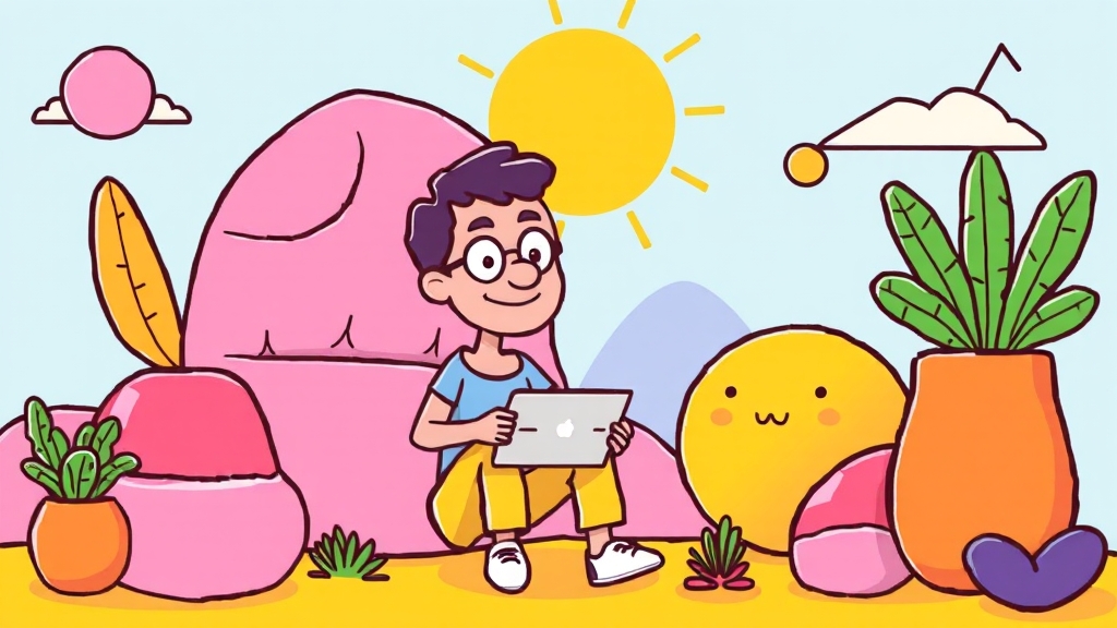 바이브 코딩 장점과 한계 (cartoon 스타일)