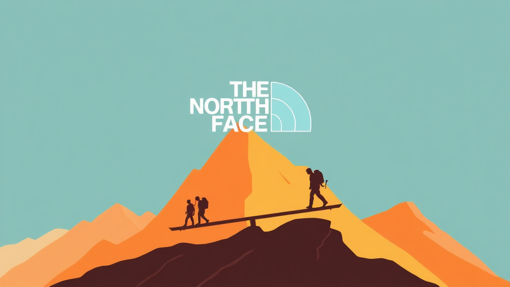 노스페이스의 사과와 대응 (illustration 스타일)