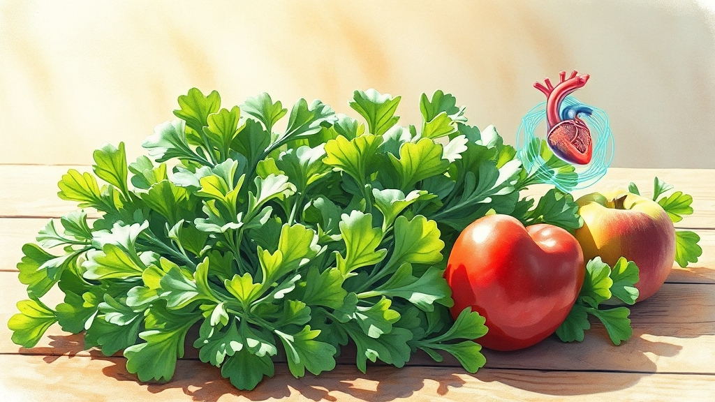 루꼴라 주요 효능 3가지 (illustration 스타일)