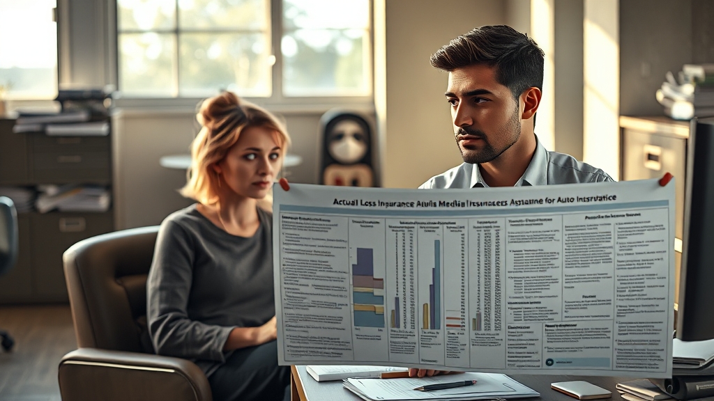 실손보험 vs 자동차 보험: 차이점 비교 (realistic 스타일)