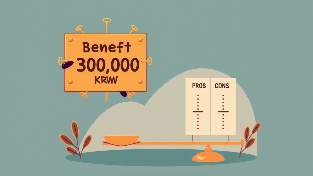 단기 독감 보험의 장단점 비교 (illustration 스타일)