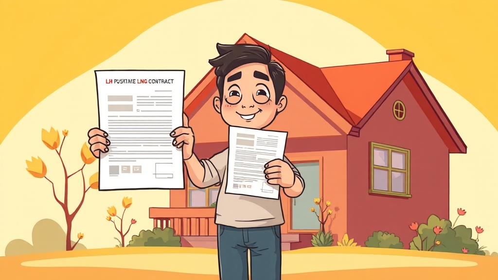 계약 및 거주 조건 (cartoon 스타일)