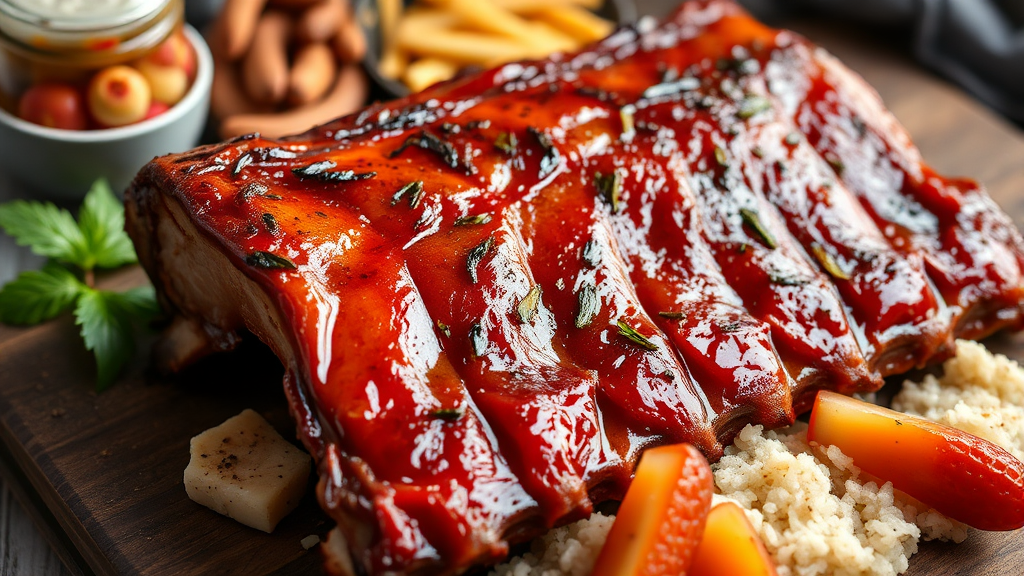 LA갈비, 재료 준비가 중요! (realistic 스타일)