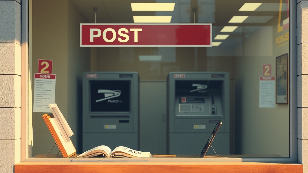 우체국 인터넷뱅킹이란? (realistic 스타일)