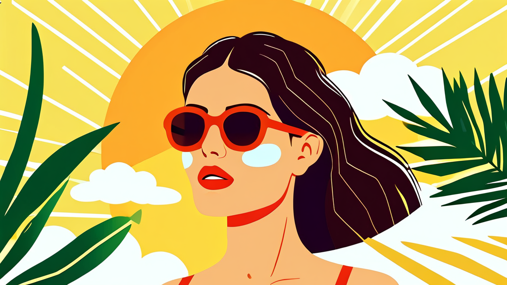 자외선 차단제, 똑똑하게 선택하고 사용하기 (illustration 스타일)
