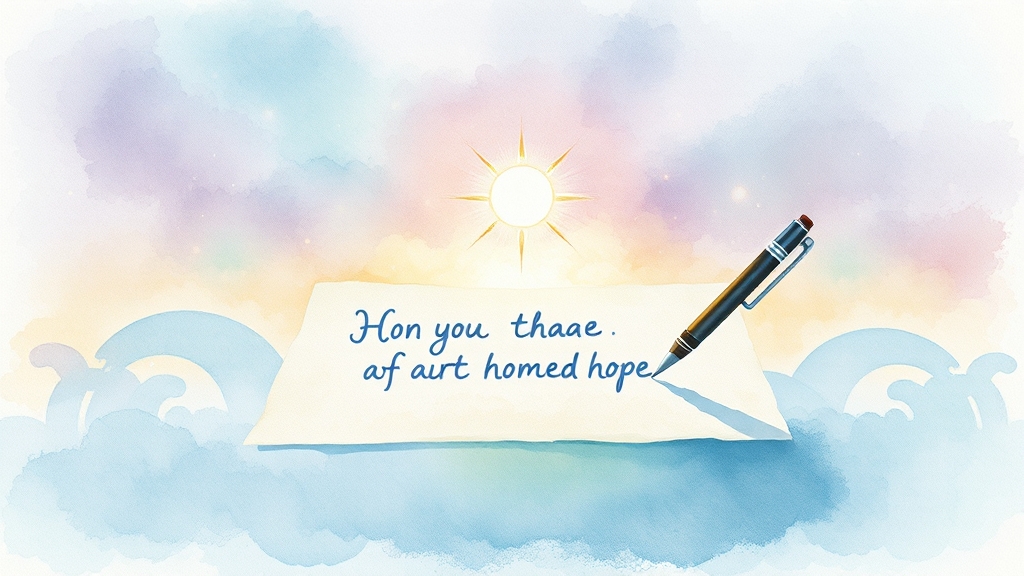 글씨 꿈의 심리적 의미 (watercolor 스타일)