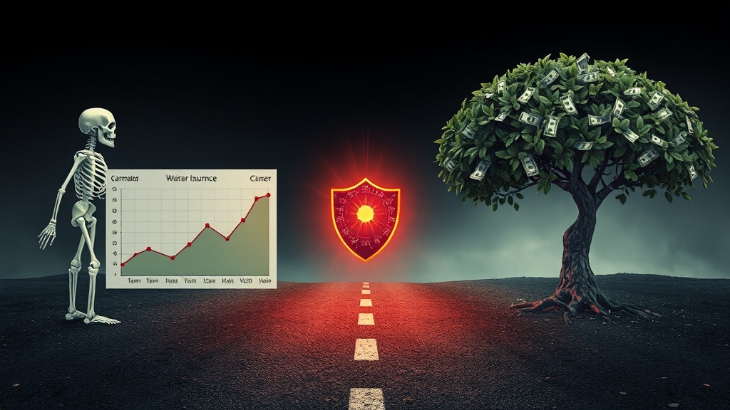 종신형 vs 정기형, 뭐가 좋을까요? (illustration 스타일)