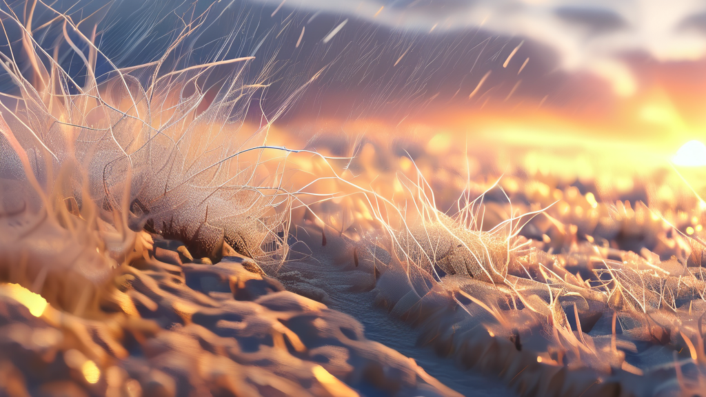 겨울철 정전기, 왜 생길까? (realistic 스타일)