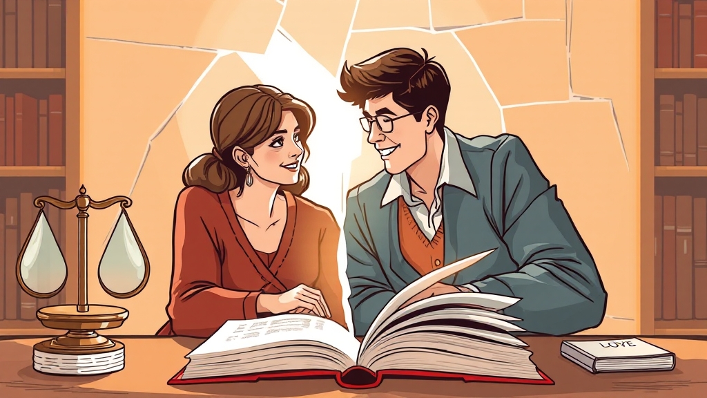 변호사 선임, 신중한 선택이 중요 (illustration 스타일)