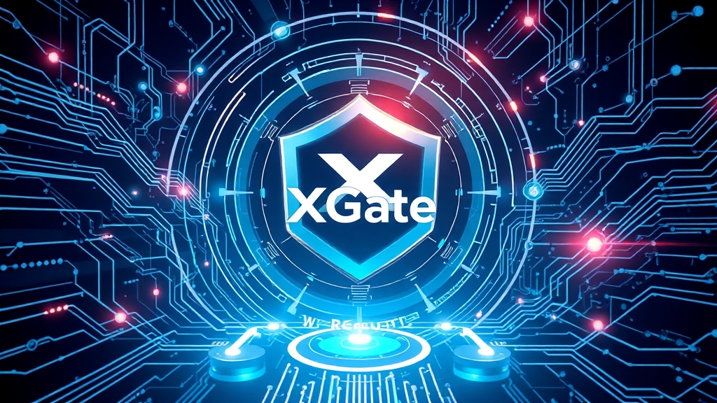 엑스게이트 기술력 분석 (illustration 스타일)