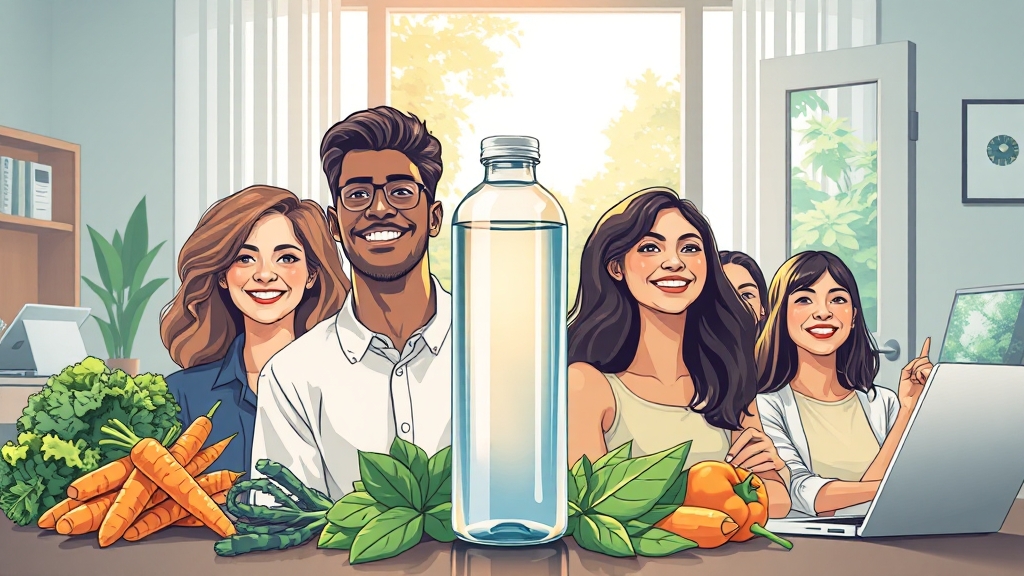 눈 건강 회복 및 유지를 위한 꿀팁 (illustration 스타일)