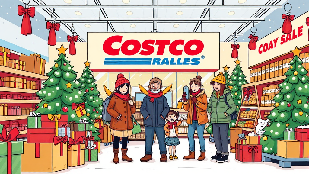 12월 코스트코 꿀팁 (cartoon 스타일)