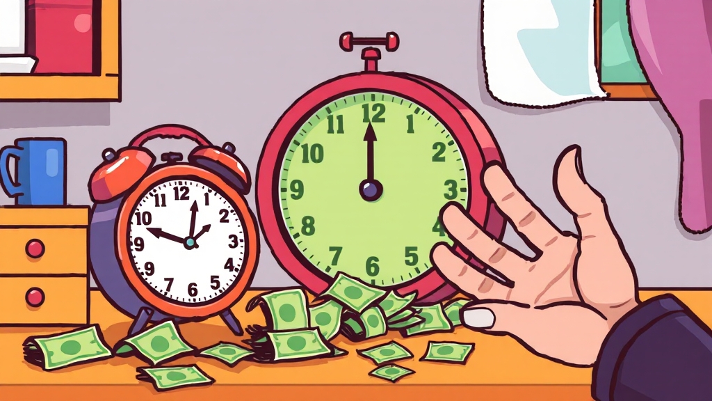 중도해지 기준 (cartoon 스타일)