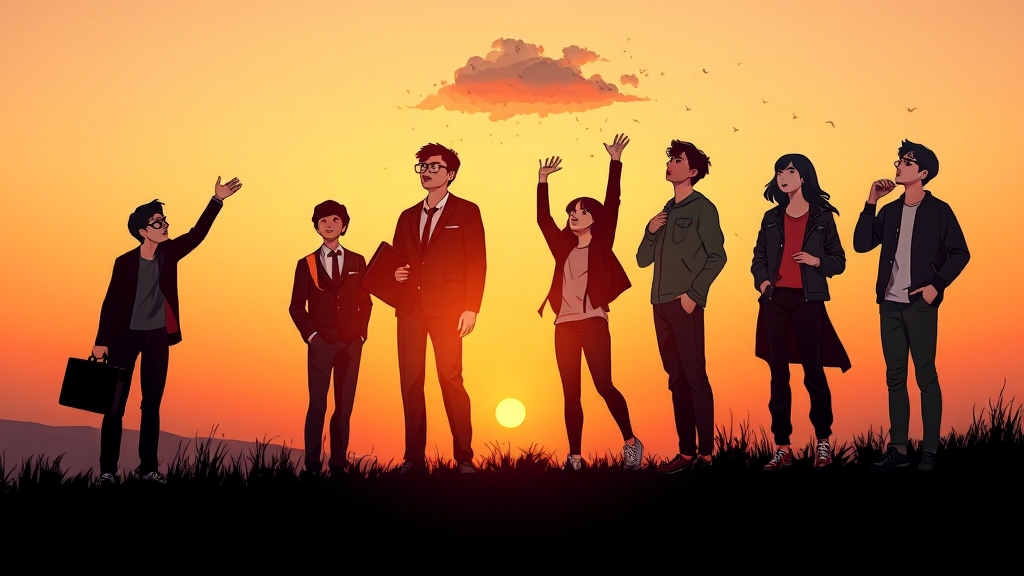 청년 재도약 발판 (illustration 스타일)