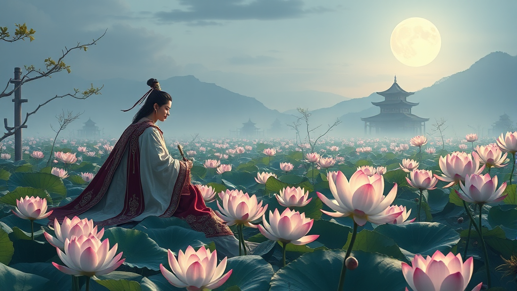 궁남지, 어떤 곳일까요? (realistic 스타일)