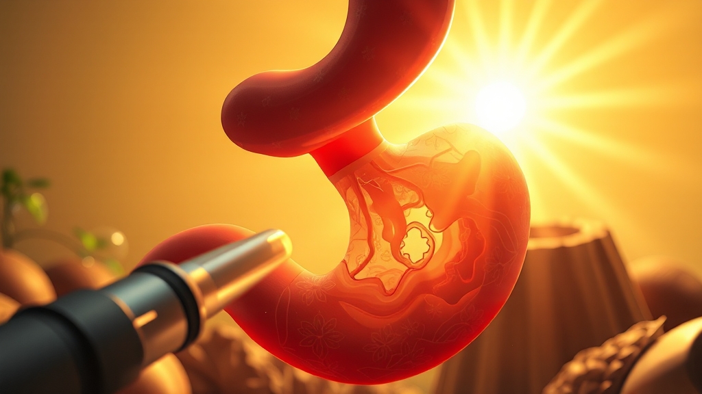 40대, 왜 위내시경일까? (illustration 스타일)