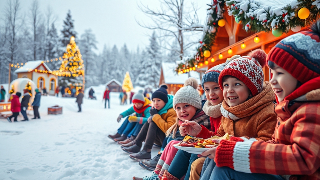 지역별 겨울 축제 한눈에 보기 (realistic 스타일)