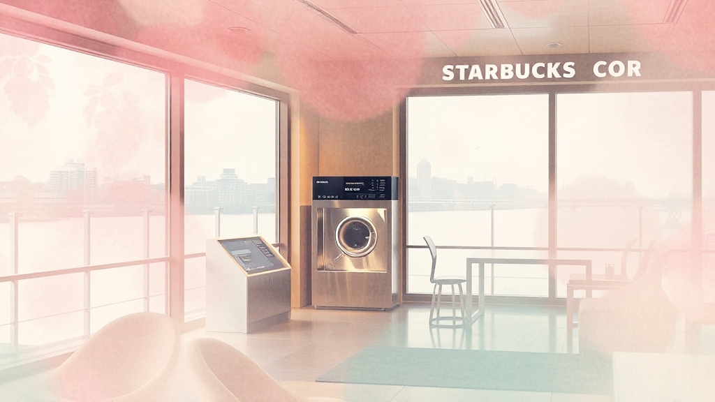 스타벅스 매장 방문 팁 (watercolor 스타일)
