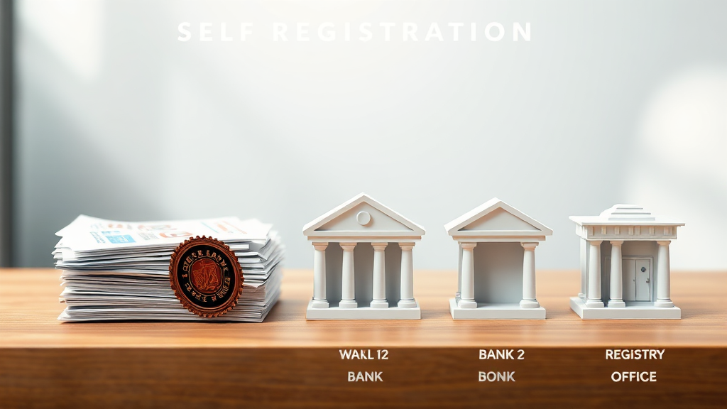 셀프 등기 절차: 단계별 따라 하기 (realistic 스타일)