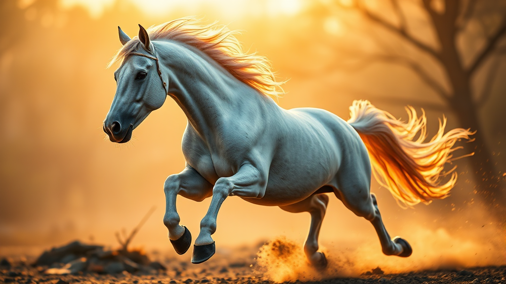 병오년 긍정적 변화 준비 (realistic 스타일)