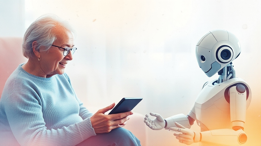 스마트 복지 시스템 구축 및 운영 (watercolor 스타일)