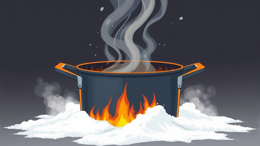 탄 냄비 세척 필요성