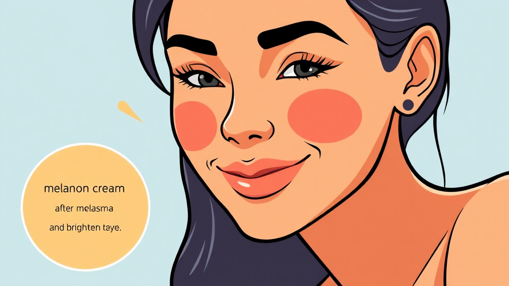 멜라논크림, 효과는 얼마나 갈까요? (사용 후기) (cartoon 스타일)