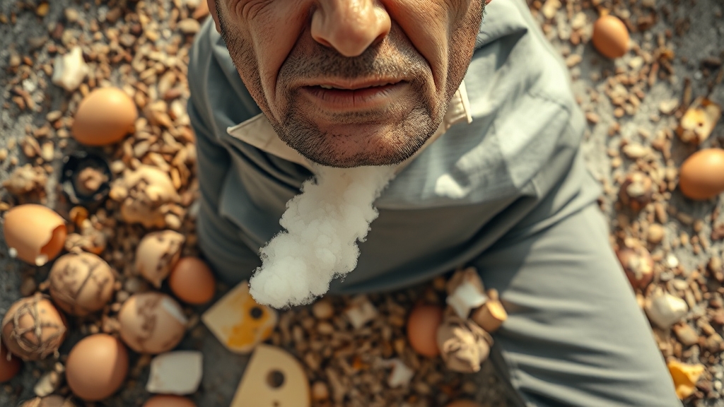 왜 냄새가 심할까? (realistic 스타일)