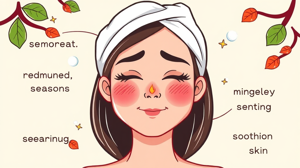 피부 뒤집어짐 원인과 증상 (cartoon 스타일)