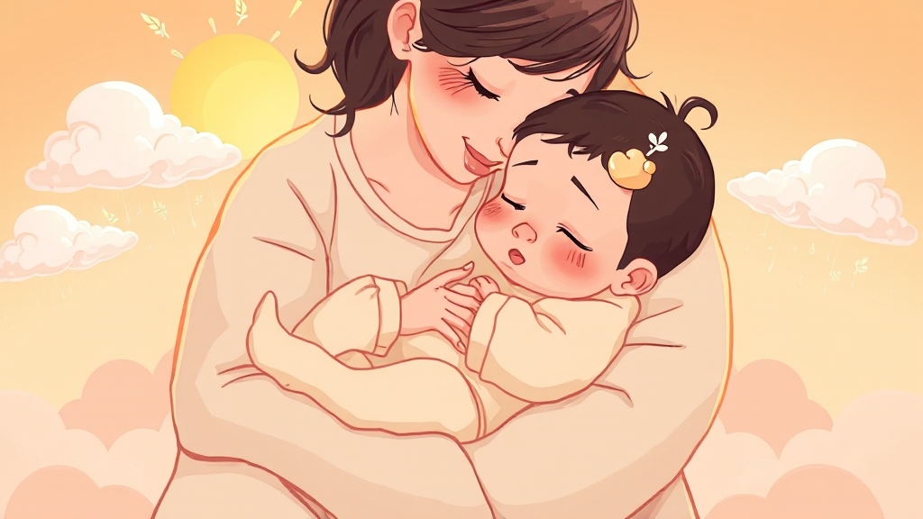 영아산통 완화 방법 (cartoon 스타일)