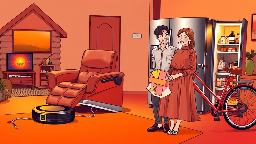 실용성 만점! 가정용 생활가전 (illustration 스타일)