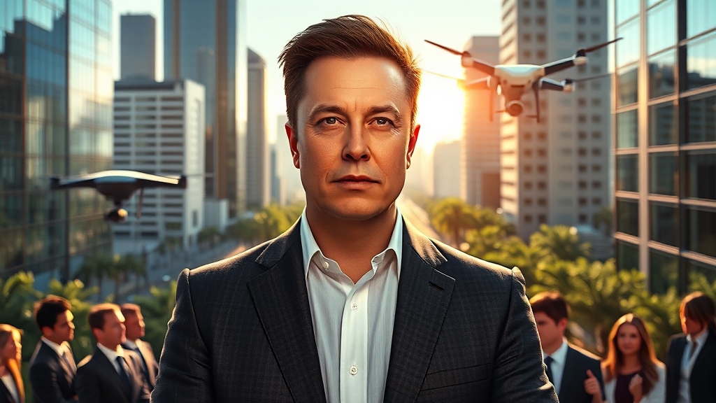 머스크의 정치 참여, 경제에 어떤 영향? (realistic 스타일)