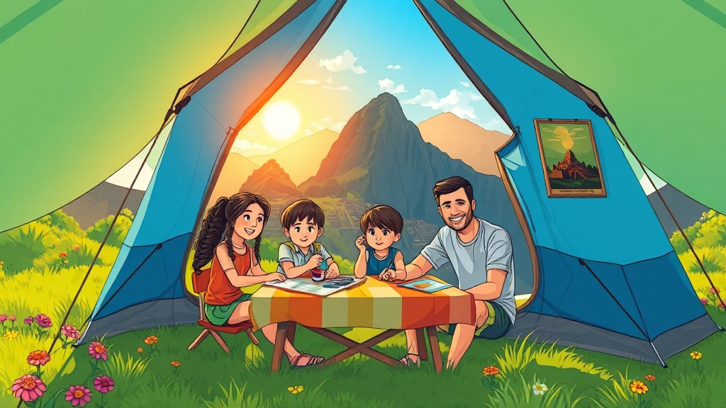 캠핑 & 차박, 어떻게 활용할까? (cartoon 스타일)