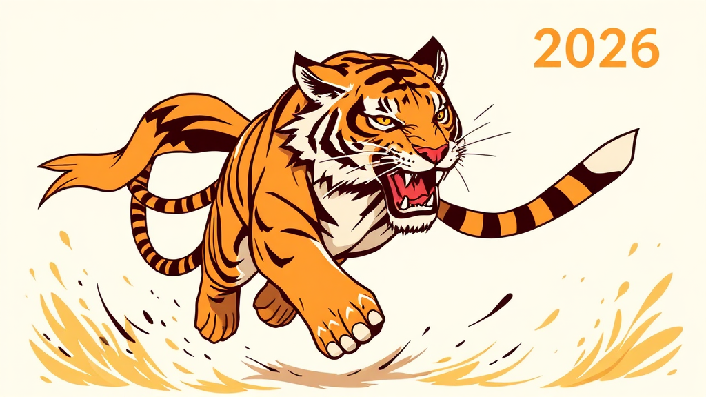 호랑이띠 운세 파헤치기 (illustration 스타일)