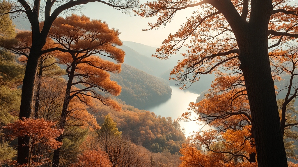 장태산 자연휴양림 볼거리 (realistic 스타일)