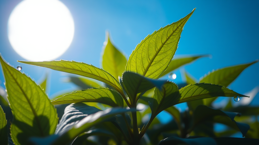 식물성 멜라토닌 선택 시 고려사항 (realistic 스타일)