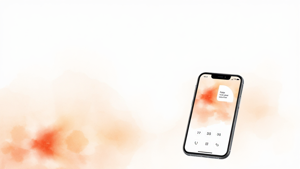 우체국 실비보험, 앱으로 간편하게! (watercolor 스타일)