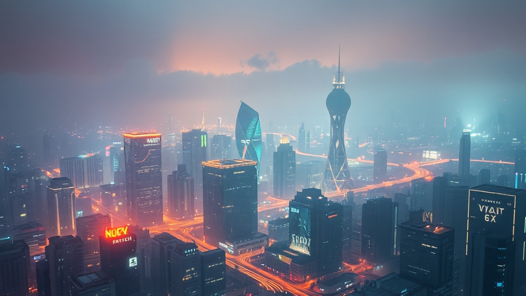 기술 개발 및 산업 동향 (watercolor 스타일)