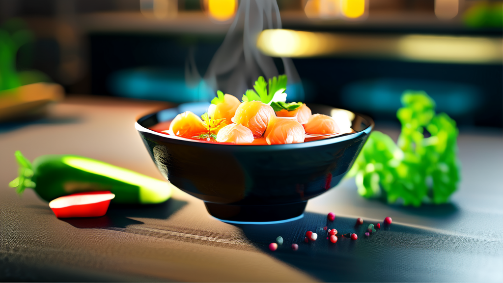 중앙참치의 특별한 해동 기술과 다찌석 경험 (realistic 스타일)