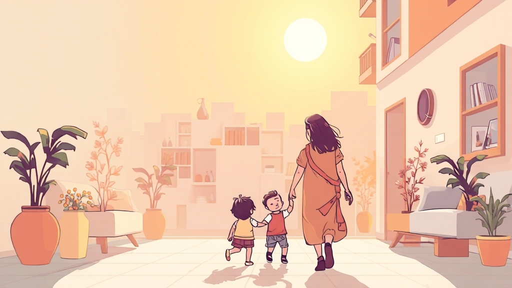 단지 정보 및 주변 환경 (illustration 스타일)