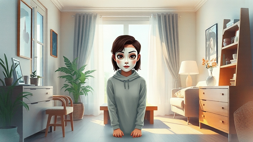 가정 내 유해 물질 노출 경로 (watercolor 스타일)