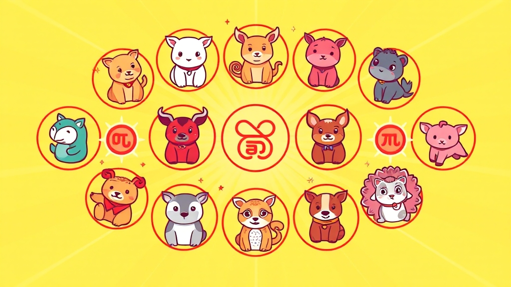 띠별 운세 FAQ (cartoon 스타일)