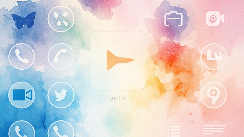 메뉴 & 키패드 활용법 (watercolor 스타일)