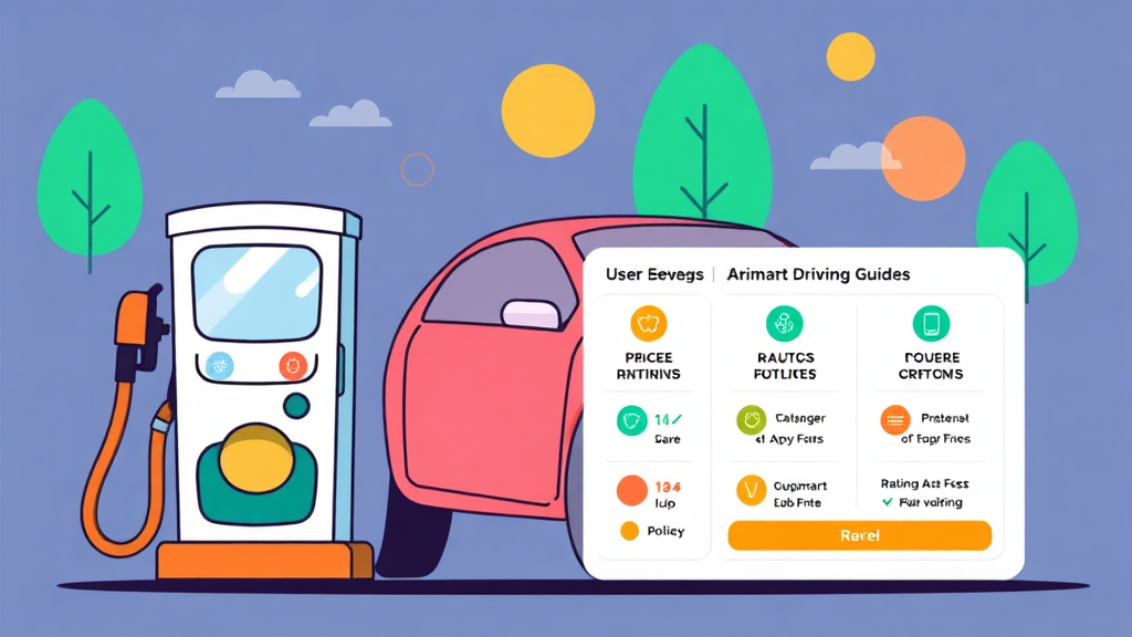 오피넷 활용 시 알아두면 좋은 기능 및 유의사항 (cartoon 스타일)